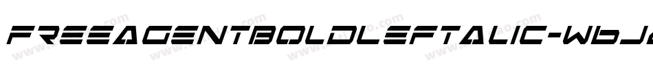 FreeAgentBoldLeftalic-w6J2字体转换