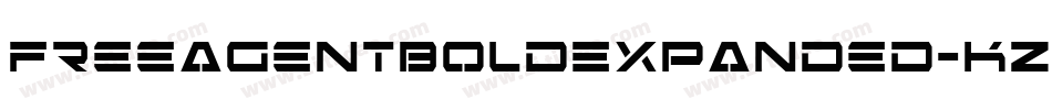 FreeAgentBoldExpanded-KzOW字体转换
