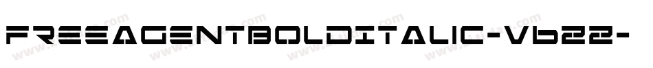 FreeAgentBoldItalic-v6ZZ字体转换