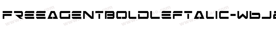 FreeAgentBoldLeftalic-w6J2字体转换