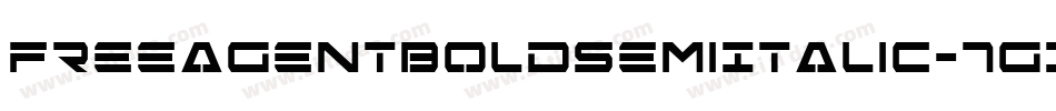 FreeAgentBoldSemiItalic-7g1E字体转换 FreeAgentBoldSemiItalic-7g1E字体转换