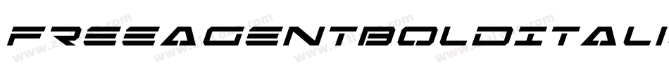 FreeAgentBoldItalic-v6ZZ字体转换