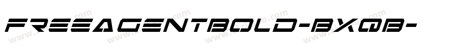 FreeAgentBold-BxqB字体转换