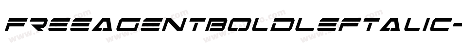 FreeAgentBoldLeftalic-w6J2字体转换