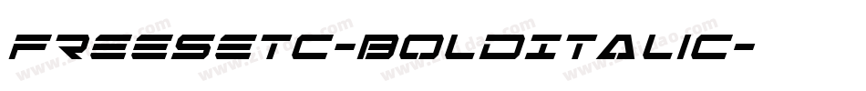 FreeSetC-BoldItalic字体转换