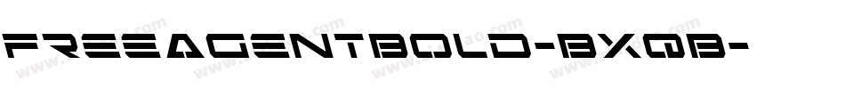 FreeAgentBold-BxqB字体转换