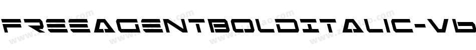 FreeAgentBoldItalic-v6ZZ字体转换