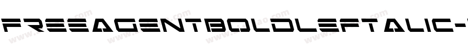 FreeAgentBoldLeftalic-w6J2字体转换