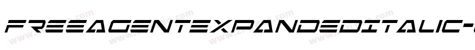 FreeAgentExpandedItalic-LlOy字体转换