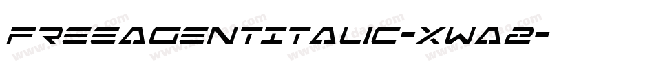FreeAgentItalic-XwA2字体转换 FreeAgentItalic-XwA2字体转换