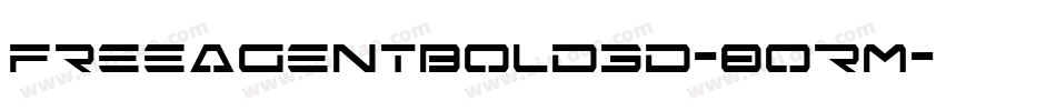 FreeAgentBold3D-8oRM字体转换
