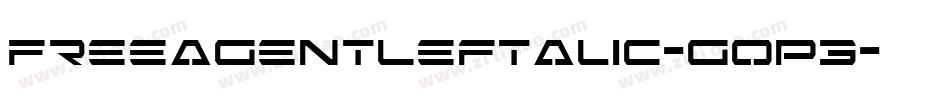 FreeAgentLeftalic-gOp3字体转换