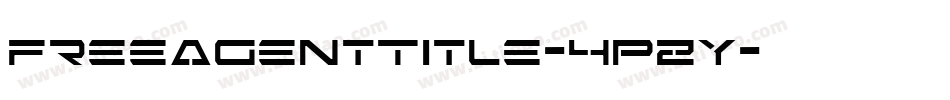 FreeAgentTitle-4PZY字体转换