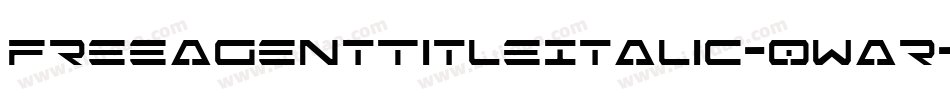 FreeAgentTitleItalic-0war字体转换