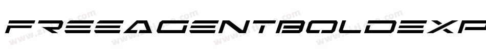 FreeAgentBoldExpandedItal-294W字体转换