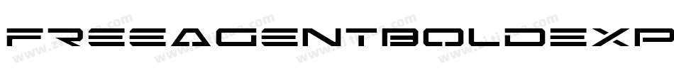 FreeAgentBoldExpandedItal-294W字体转换