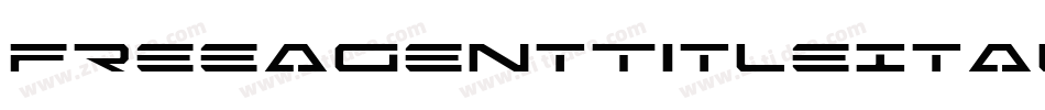 FreeAgentTitleItalic-0war字体转换