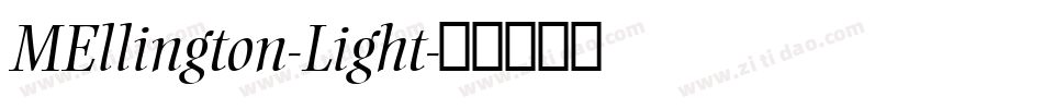 MEllington-Light字体转换