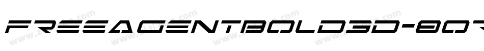 FreeAgentBold3D-8oRM字体转换