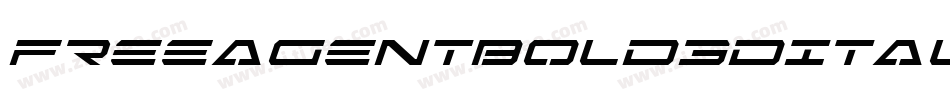 FreeAgentBold3DItalic-Y7Aq字体转换