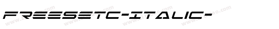FreeSetC-Italic字体转换