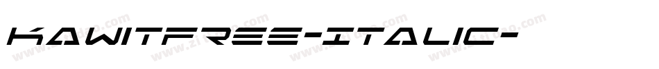 KawitFree-Italic字体转换