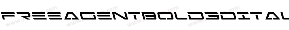 FreeAgentBold3DItalic-Y7Aq字体转换