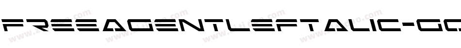 FreeAgentLeftalic-gOp3字体转换