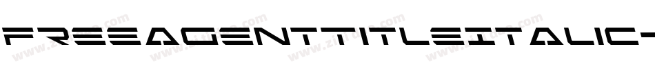 FreeAgentTitleItalic-0war字体转换