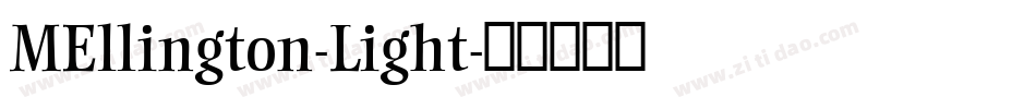 MEllington-Light字体转换