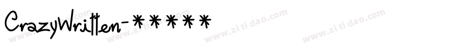 CrazyWritten字体转换