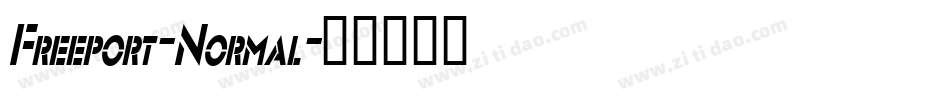 Freeport-Normal字体转换