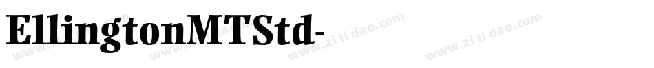 EllingtonMTStd字体转换