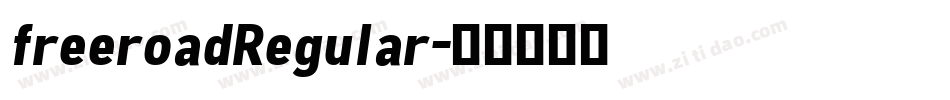 freeroadRegular字体转换