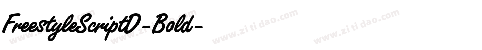 FreestyleScriptD-Bold字体转换