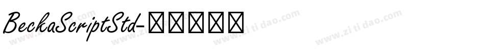 BeckaScriptStd字体转换