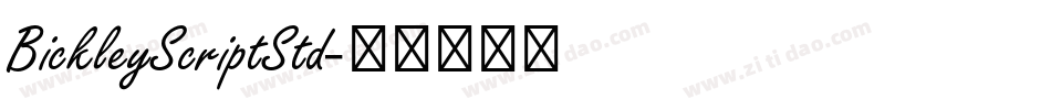 BickleyScriptStd字体转换