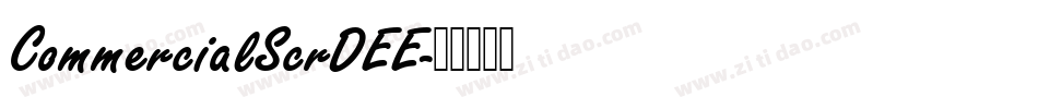 CommercialScrDEE字体转换