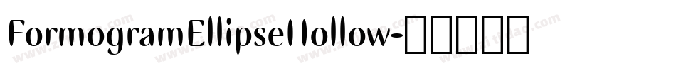 FormogramEllipseHollow字体转换