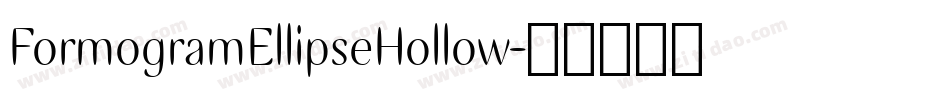 FormogramEllipseHollow字体转换