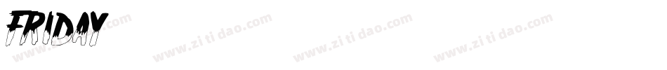 friday13字体转换