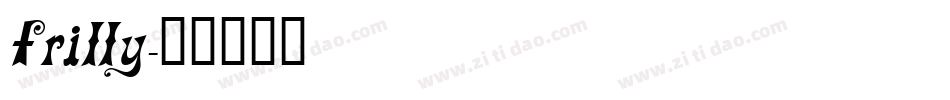 Frilly字体转换