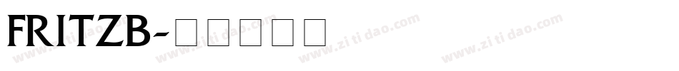 FRITZB字体转换