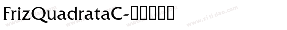 FrizQuadrataC字体转换