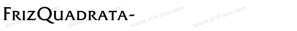 FrizQuadrata字体转换