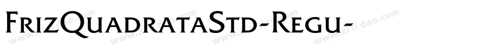 FrizQuadrataStd-Regu字体转换