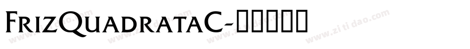 FrizQuadrataC字体转换