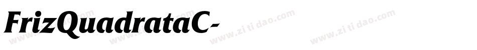 FrizQuadrataC字体转换