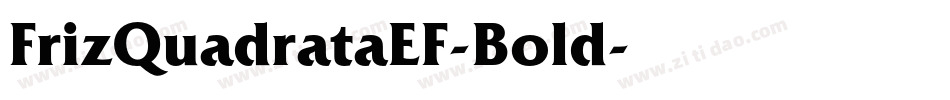 FrizQuadrataEF-Bold字体转换