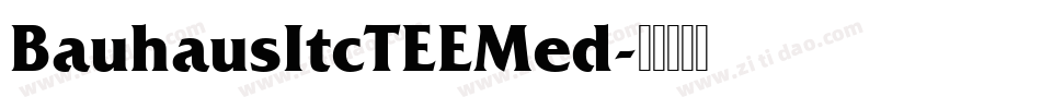 BauhausItcTEEMed字体转换